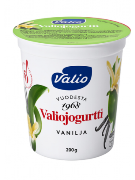 Йогурт без лактозы Valio jogurtti vanilja HYLA 200г ваниль