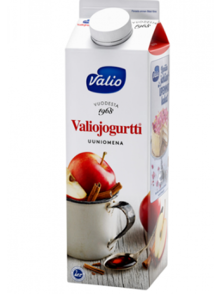 Йогурт Valiojogurtti Uuniomena 1кг печеное яблоко без лактозы