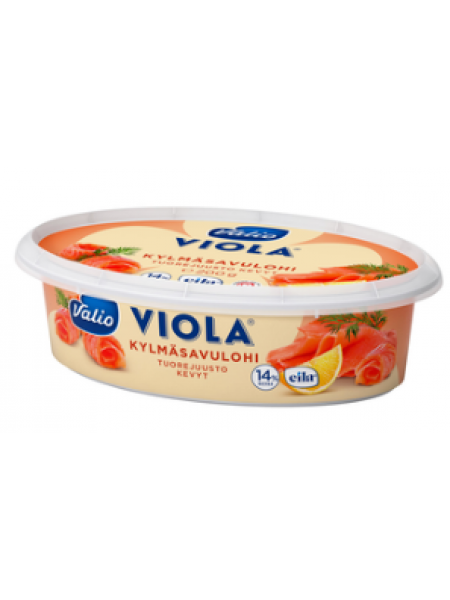 Сыр Валио Виола Viola kylmäsavulohi 200г  сливочный сыр с лососем холодного копчения безлактозный