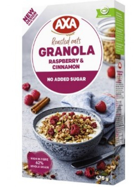 Мюсли AXA Granola Simply Great Raspberry & Cinnamo 475г малина и корица