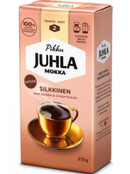 Кофе молотый Paulig Juhla Mokka Silkkinen 270г