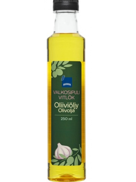 Оливковое масло с чесноком Rainbow Valkosipulinmakuinen Oliiviöljy 250 мл