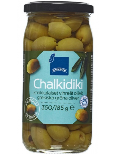 Оливки без косточек Rainbow Chalkidiki 350/185 г