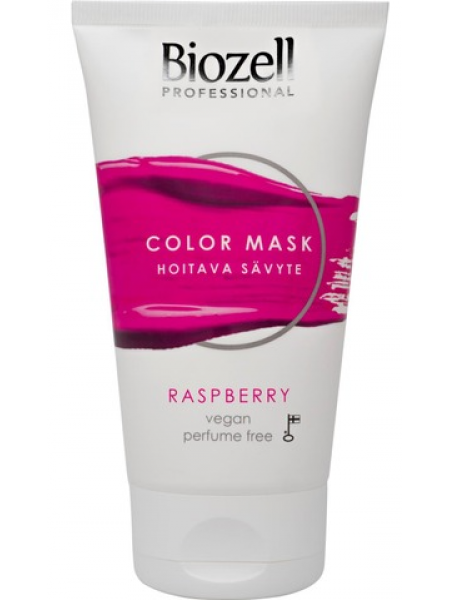 Оттеночная маска для волос Biozell Professional Color Mask Hoitava Sävyte Raspberry 150мл цвет малина