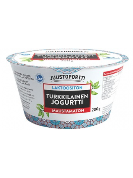Турецкий йогурт Juustoportti Turkkilainen Jogurtti Laktoositon 200 г без лактозы