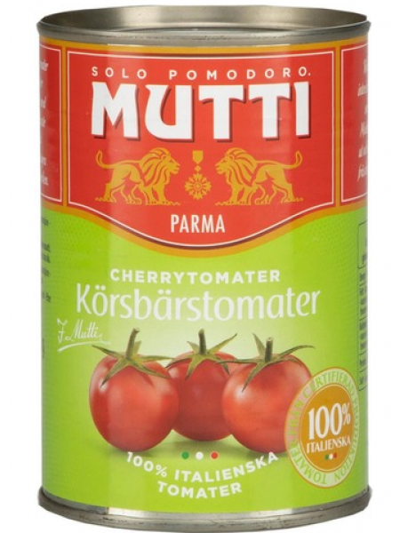 Помидоры черри в томатном соке Mutti 400г в ж/б