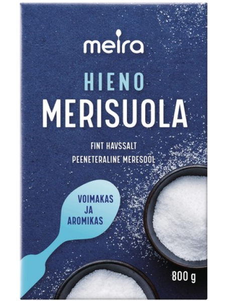 Морская соль мелкая Meira Merisuola Hieno 800г