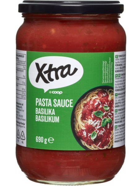 Соус для пасты с базиликом Xtra pastakastike basilika 690г