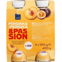 Йогурт питьевой Rainbow Jogurttijuoma persikka ja passion 4 x 100г персик маракуя