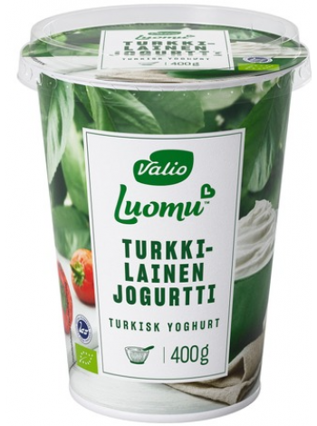 Органический турецкий йогурт Valio Luomu turkkilainen 400г