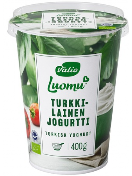 Органический турецкий йогурт Valio Luomu turkkilainen 400г