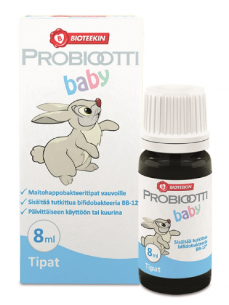 Пробиотик с  молочнокислыми бифидобактериями в каплях PROBIOOTTIPLUS BABY TIPAT 8 мл 