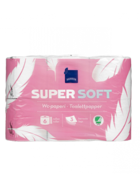 Туалетная бумага Rainbow Super Soft 6 шт