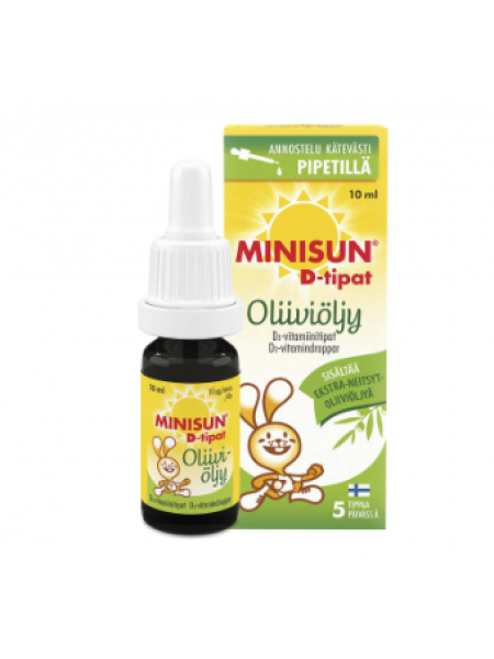 Капельки для детей MINISUN D-TIPAT на оливковом масле 10 мл