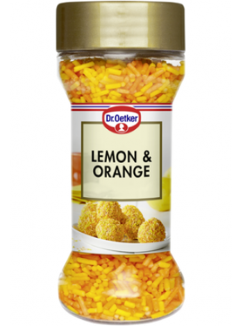 Декоративные гранулы с лимоном и апельсином для выпечки Dr. Oetker Lemon&Orange 50 г 