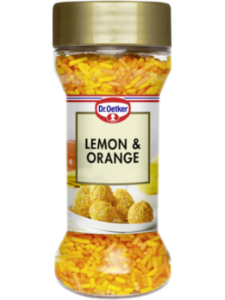 Декоративные гранулы с лимоном и апельсином для выпечки Dr. Oetker Lemon&Orange 50 г 