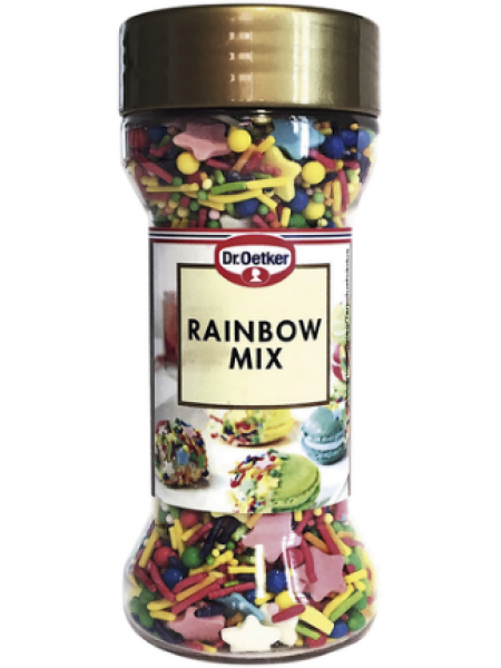 Кондитерская присыпка декоративные бусинки Dr. Oetker Rainbow mix 50 г 