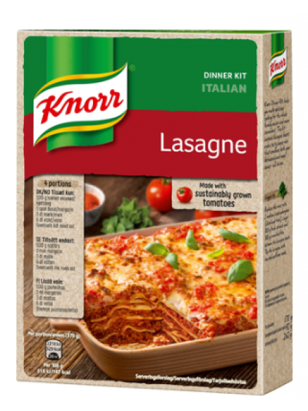 Листы для приготовления лазаньи Knorr Lasagne  262 г 