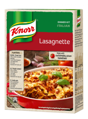 Лазанья листы и ингредиенты для соуса KNORR Lasagnette 273 г 
