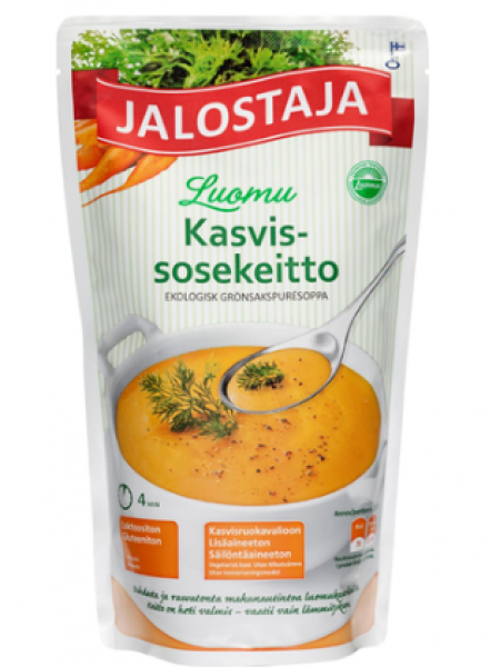 Готовый органический овощной суп Jalostaja Luomu kasvissosekeitto 550 мл