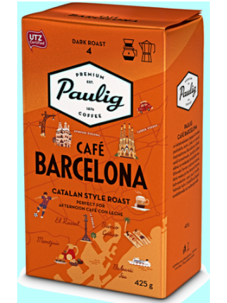 Молотый кофе Paulig Barcelona UTZ 425г