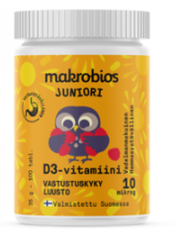 Жевательные витамины Makrobios Junior D-vitamin 100 шт