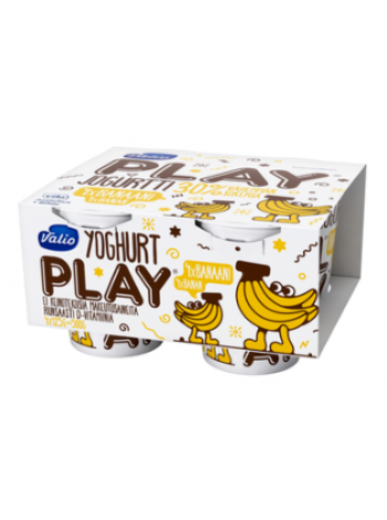 Йогурт Valio Play Jogurtti Banaani Laktoositon 4x125г банан без лактозы