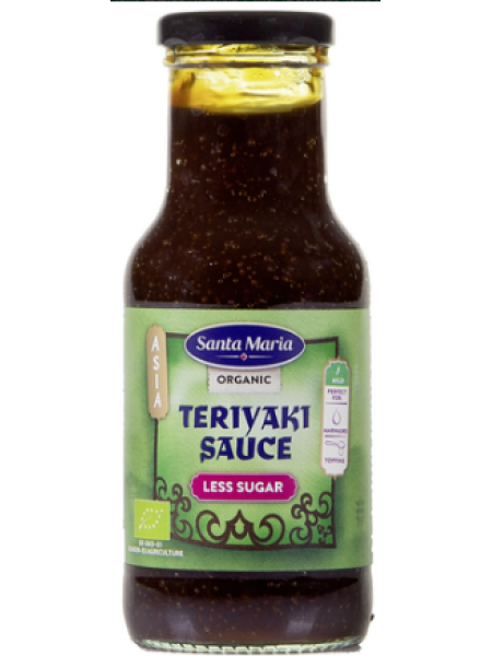 Органический соус терияки с меньшем количеством сахара Santa Maria Organic Teriyaki Less Sugar 250 мл