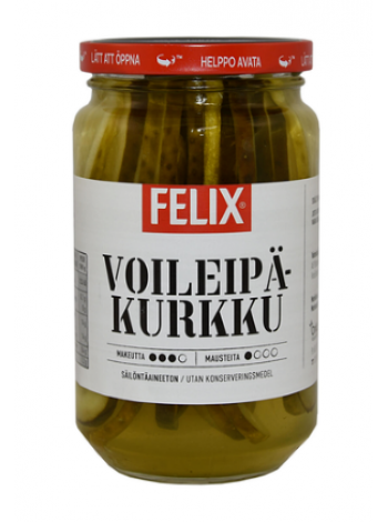 Огурцы маринованные Felix Voileipäkurkku для гамбургеров 460 / 230г 
