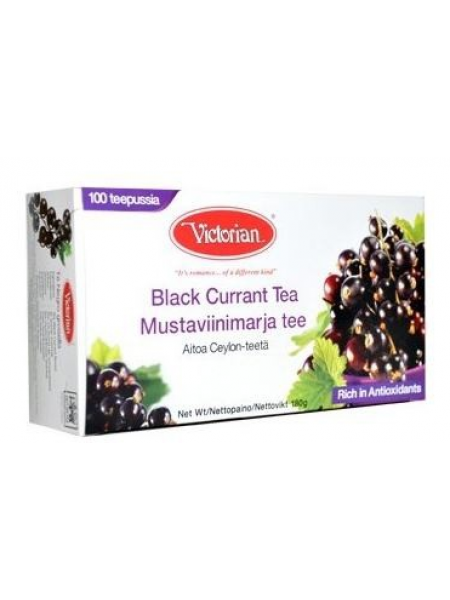 Чай черный Victorian 100 шт с черной смородиной