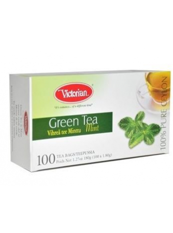Чай зеленый Victorian Mint 100 шт с мятой