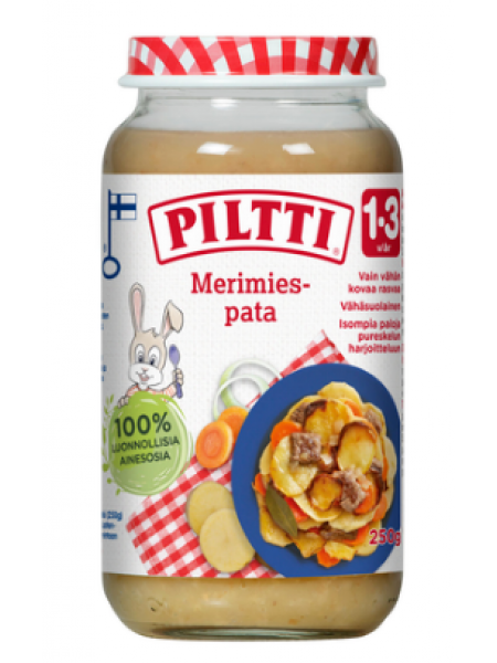 Детское питание Piltti Merimiespata 250г картофель говядина 1-3 года 