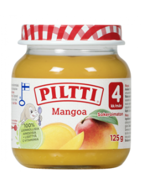 Фруктовое пюре Piltti Mangoa 125 г манго с 4 месяцев