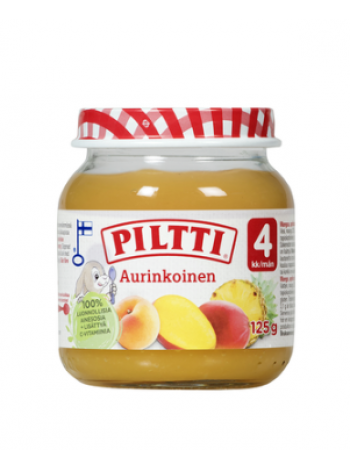 Фруктовое пюре Piltti Aurinkoinen 125 г с 4 месяцев