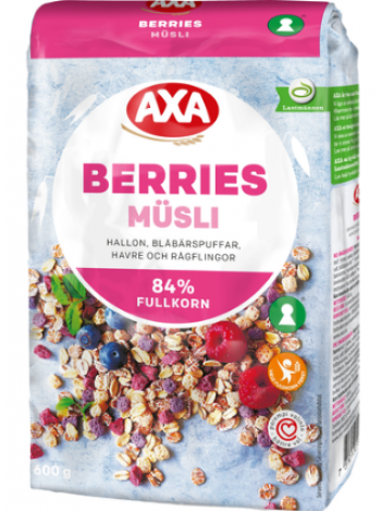 Мюсли AXA Müsli Berries 600г с ягодами 