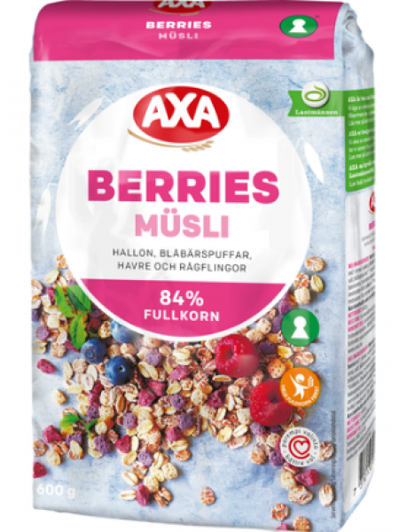 Мюсли AXA Müsli Berries 600г с ягодами 
