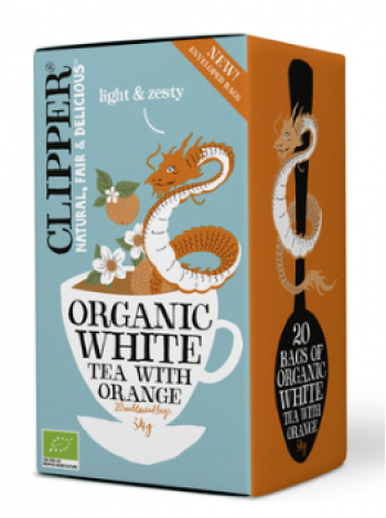 Чай белый в пакетиках Clipper White Appelsiinin органический с апельсином  20шт