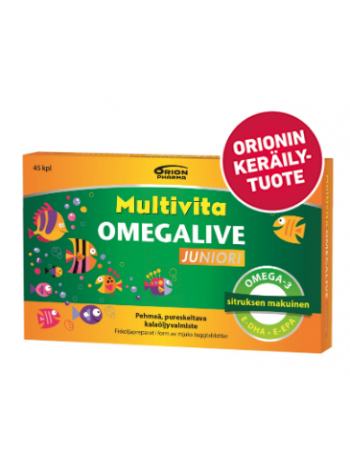 Жевательные витамины MULTIVITA OMEGALIVE JUNIORI 45 шт