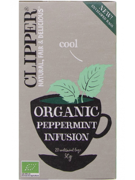 Чай в пакетиках Clipper органический травяной мята перечная 20 шт