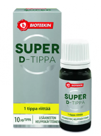 Капли с витамином Д BIOTEEKIN SUPER D-TIPPA 8 ML