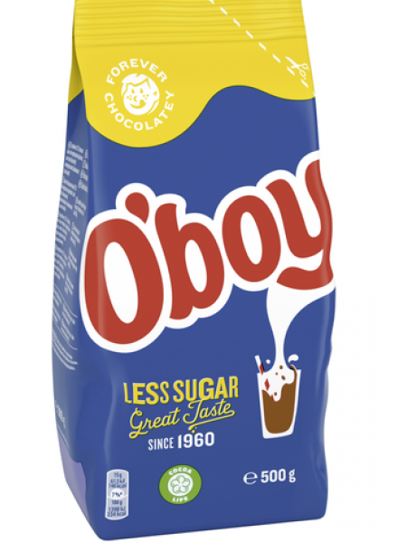 Какао порошок напиток Oboy Less Sugar 500г с низким содержанием сахара
