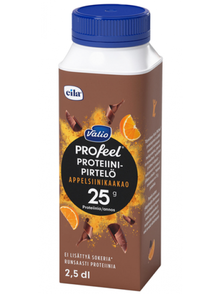 Питьевой протеиновый коктейль Valio PROfeel Proteiinipirtelö 2,5 дл апельсин какао без лактозы