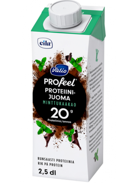 Протеиновый напиток Valio PROfeel UHT 2,5 дл мята какао без лактозы