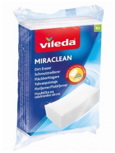 Губки для удаления пятен Vileda Miraclean 4 шт