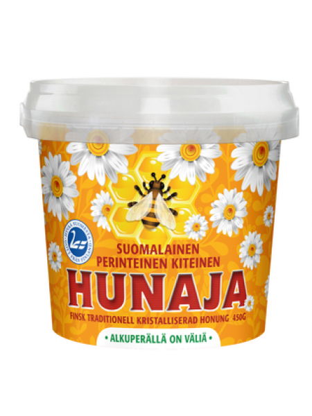 Традиционный кристаллический мед Hunajayhtymä Suomalainen perinteinen hunaja 450г