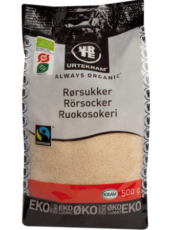 Органический тростниковый сахар Urtekram Ruokosokeri 500г