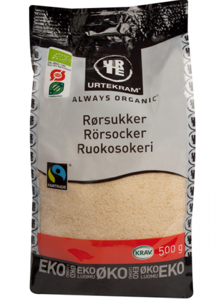 Органический тростниковый сахар Urtekram Ruokosokeri 500г
