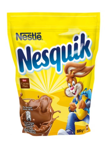 Какао порошок Nestlé Nesquik 800г в мягкой упаковке