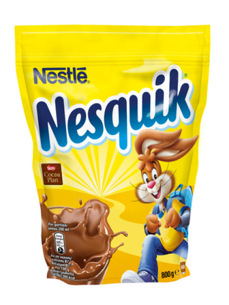 Какао порошок Nestlé Nesquik 800г в мягкой упаковке