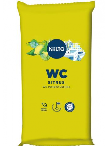 Салфетки для чистки туалета Kiilto Wc Sitrus 36 шт цитрус 